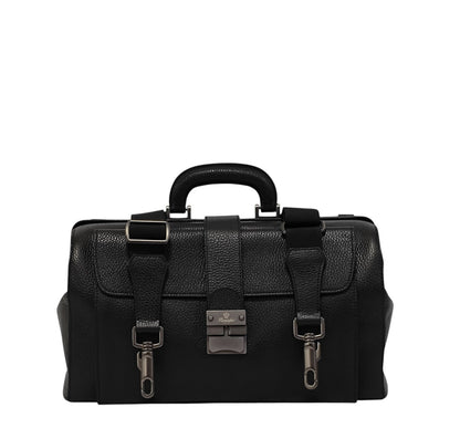 1450$ PINEIDER FIRENZE 1774 Grained Calf Work Doctor Bag Laptop Black