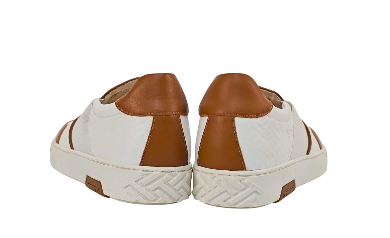 1100$ TESTONI "Ravenna" SlipOn Sneaker Interlocking Calf  8 UK / 9  US / 42 IT