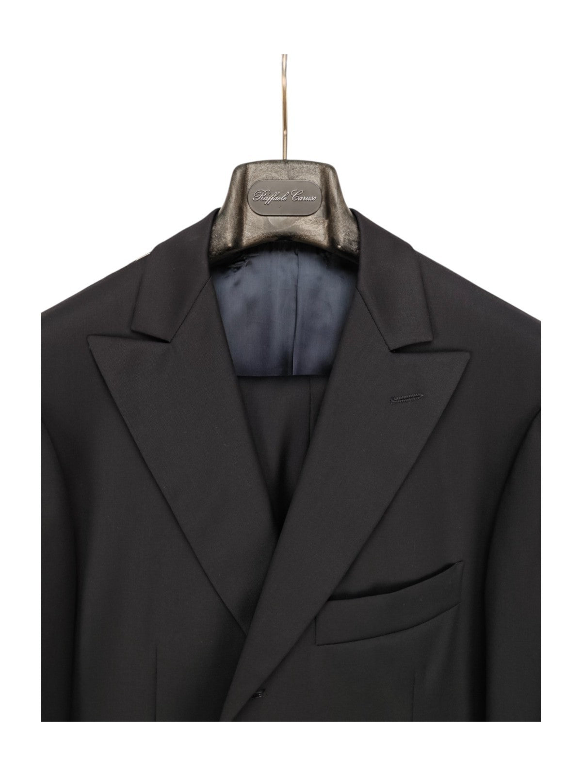 $2200 RAFFAELE CARUSO Blue Midnight Peak Suit LORO PIANA Wool 130's  40 US 50 EU