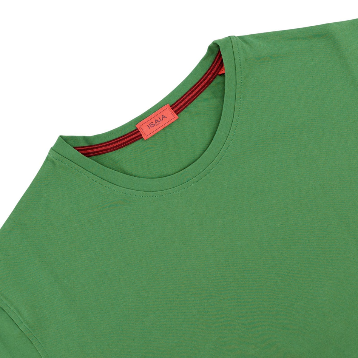 550$ ISAIA NAPOLI Green T-Shirt Jersey Cotton Stretch - Size 2XL - Made in Italy