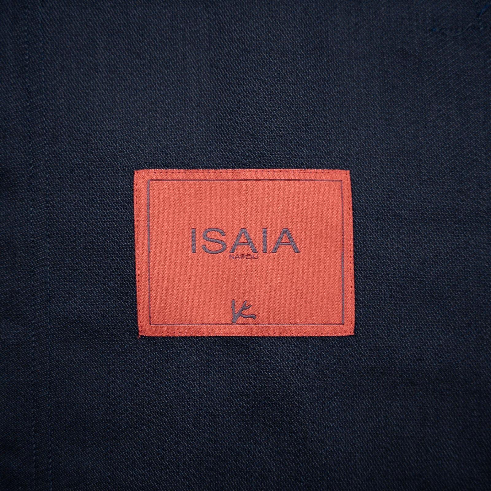 $1850 ISAIA NAPOLI Blue Hand-Sewn Overshirt Jacket Wool - Cashmere  Size M
