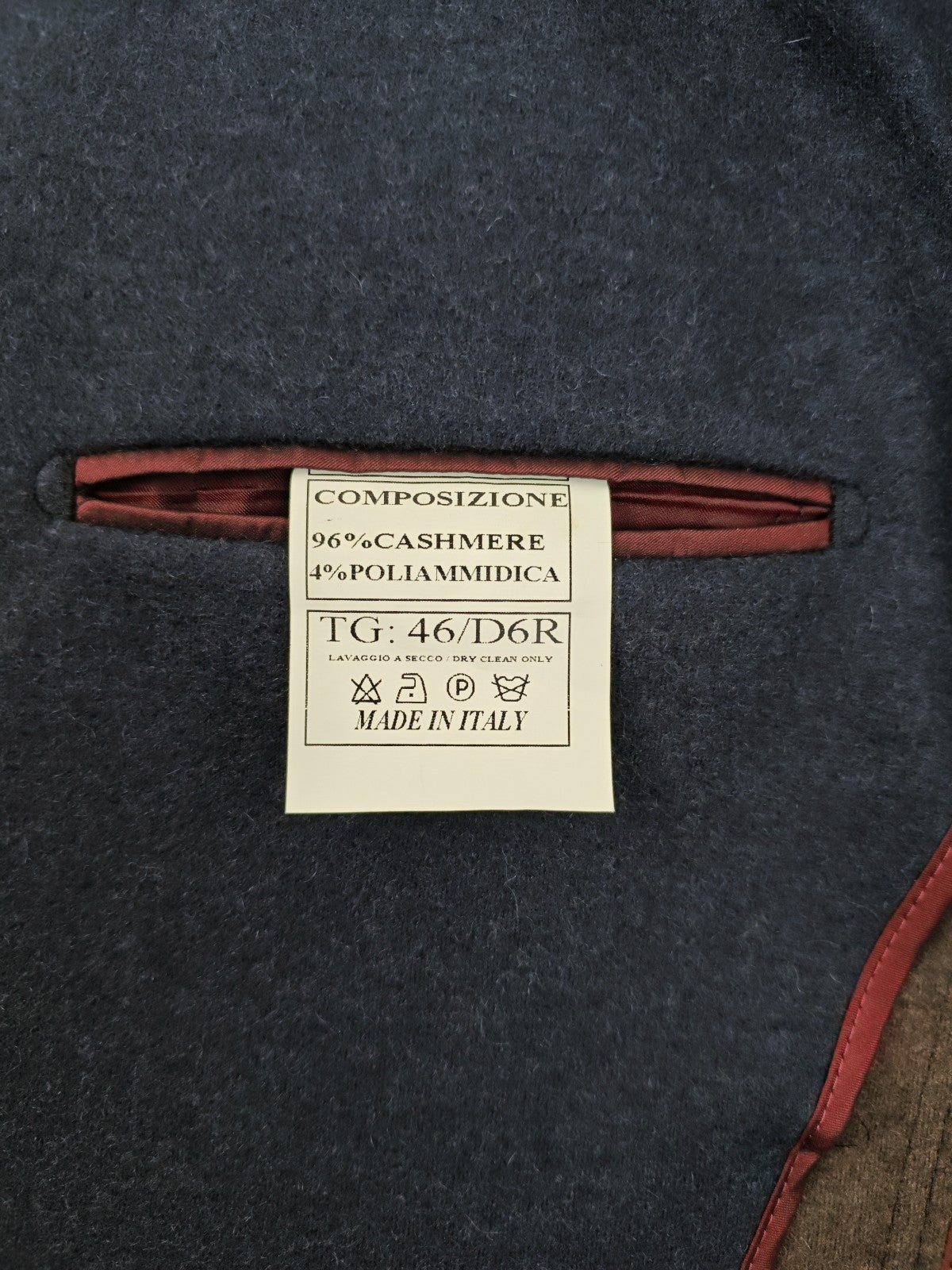 $2200 RUBINACCI NAPOLI Blue Jacket Sport Coat 100% Soft Cashmere 36 US / 46 EU