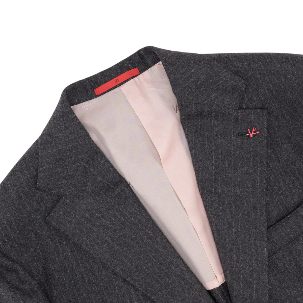 $7100 ISAIA NAPOLI "Marechiaro" Dark Gray Suit Wool / Cashmere  44 US / 54 EU 8R