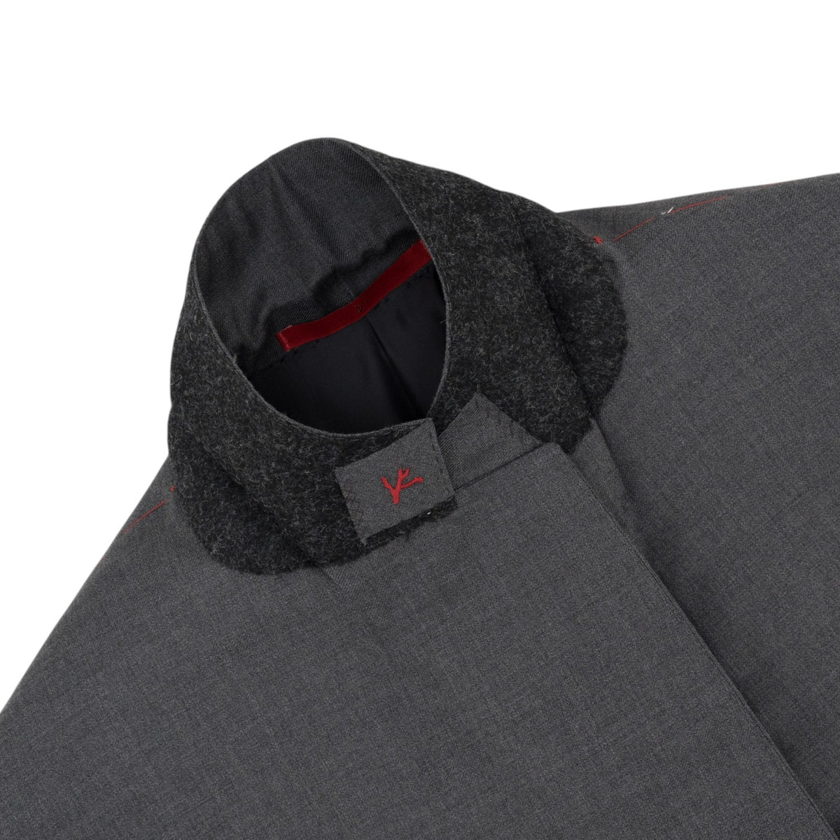 $7120 ISAIA "Gregorio" Gray Hand-Sewn Suit Fine Wool Aquaspider 38 US / 48 EU 7R