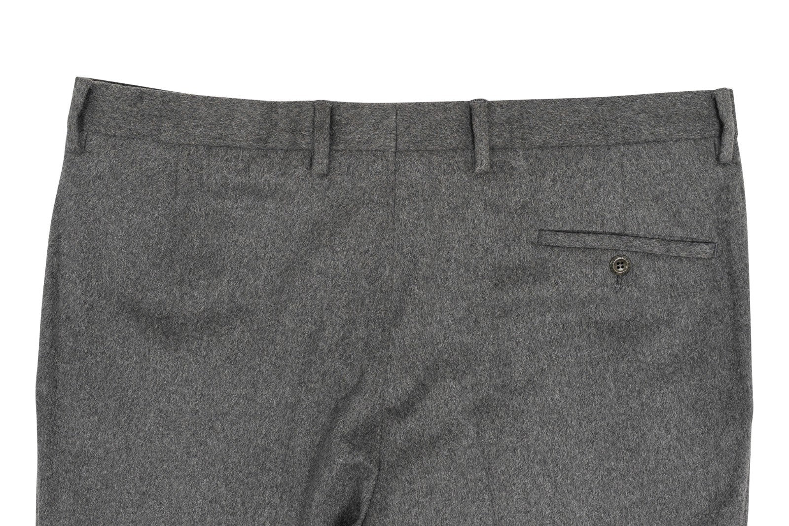 750$ RUBINACCI NAPOLI Gray Dress Pant 100% Cashmere 38 US / 54 EU Made in Napoli