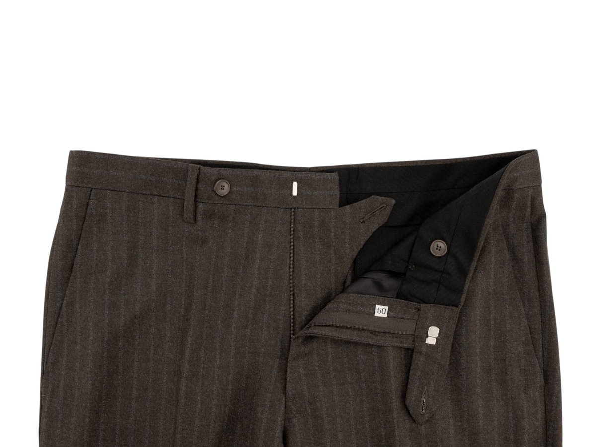 1450$ BONMEZZADRI by CARUSO Handmade Suit Wool 130's Brown 40 US / 50 IT  8R