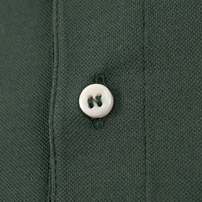 400$ FEDELI Green Forest Polo Cotton Pique Pocket 36 US / 46 IT