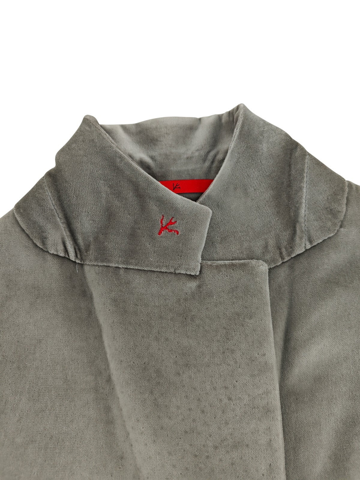 $6500 ISAIA NAPOLI "Amalfi" Gray Hand-Sewn Suit Velvet Cotton