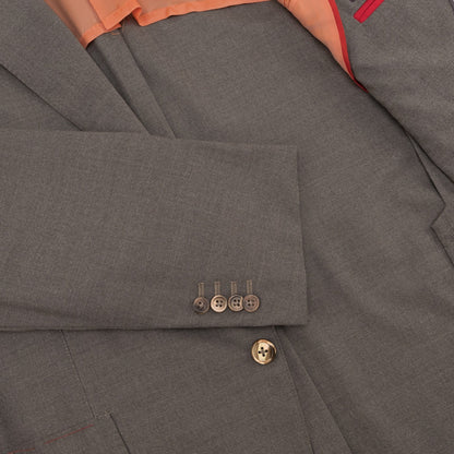 $6900 ISAIA "Marechiaro" Dark Beige Suit Wool Comfort Project 48 US / 58 EU 7R