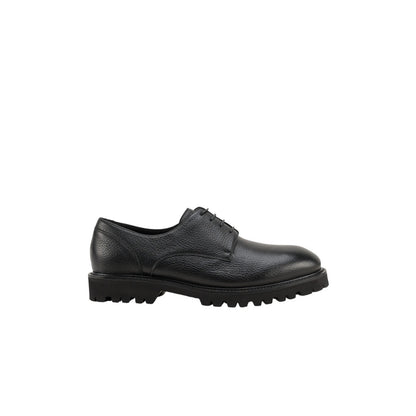 1050$ TESTONI "Custoza" Derby Deer + Fur Lining Black 8 UK / 9 US / 42 IT