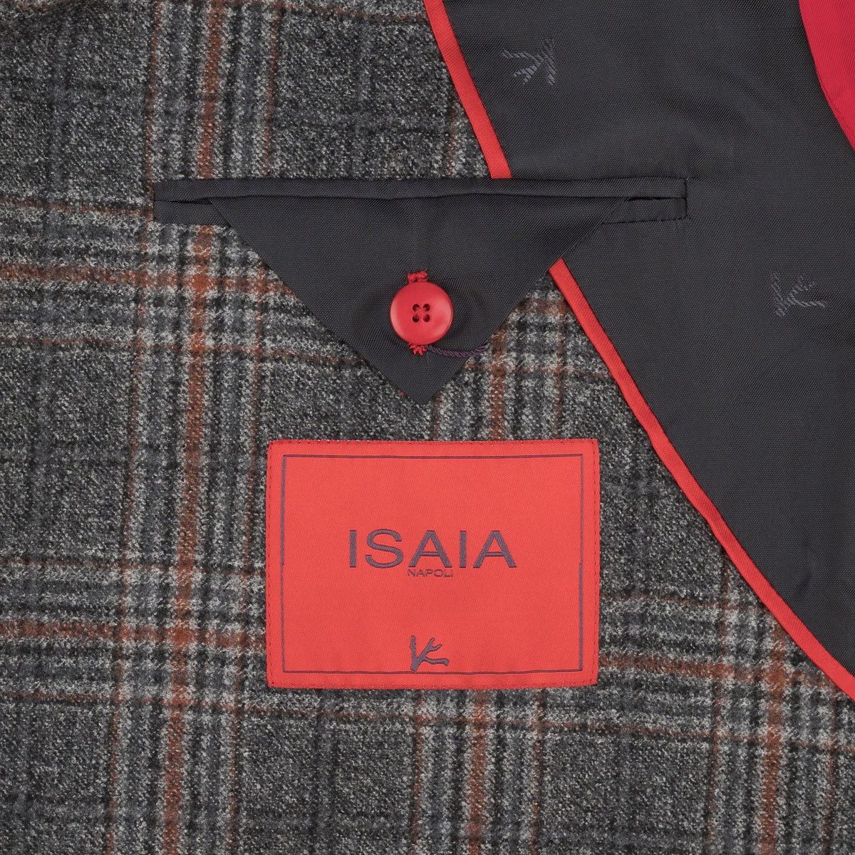 $6750 ISAIA "Domenico" Gray Hand-Sewn Suit Flannel Wool  38 US / 48 EU  8R
