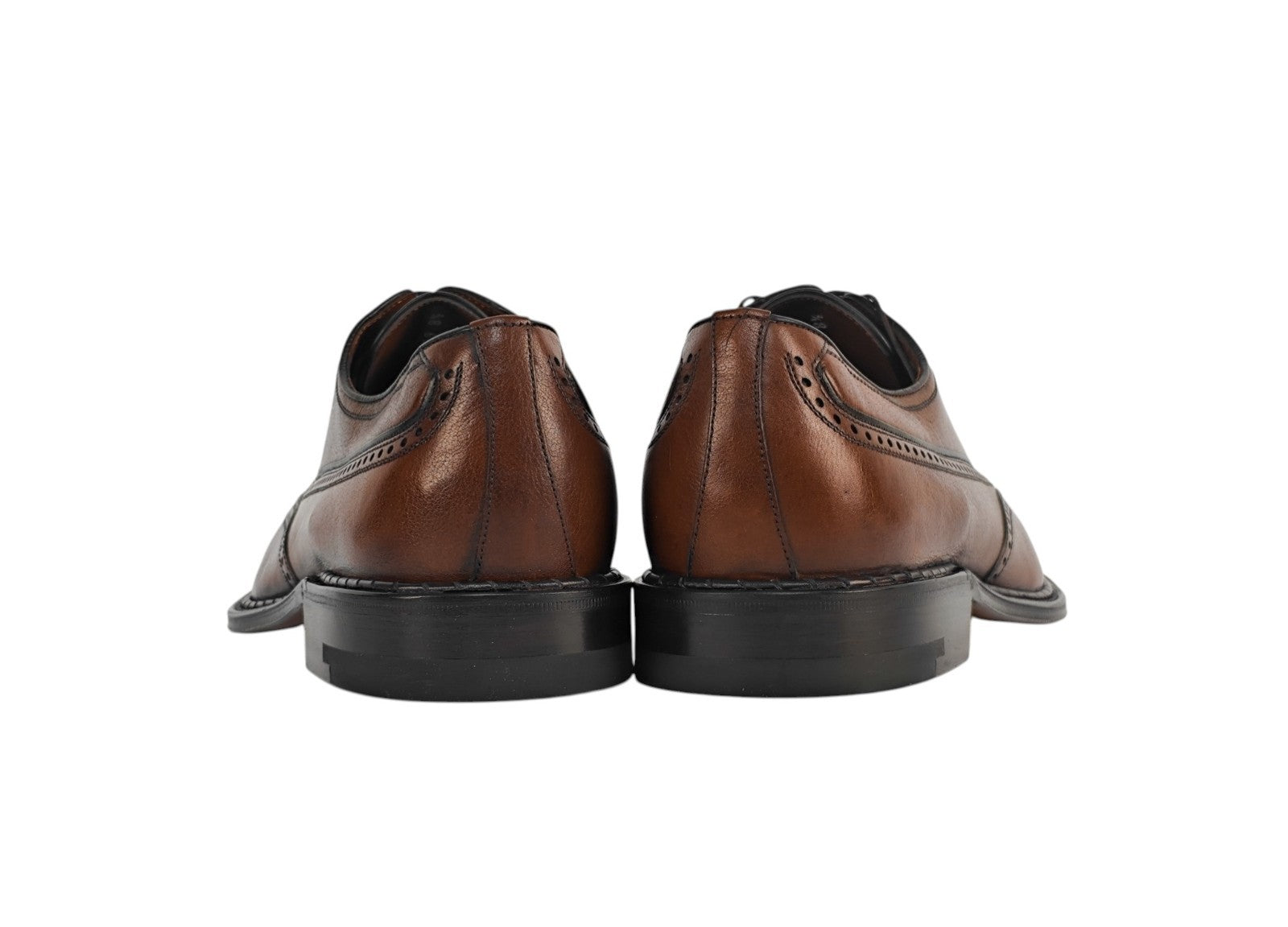 $1550 TESTONI Goodyear Bolognese Oxford Shoes Kangaroo Leather Brown