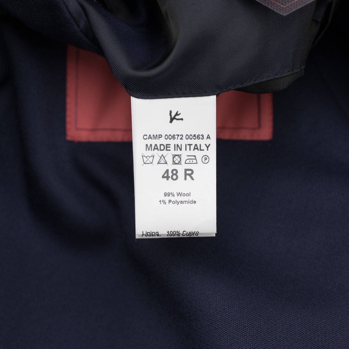 7100$ ISAIA "Portofino" Blue Navy Double Breasted Overcoat Coat Wool 38 US 48 IT