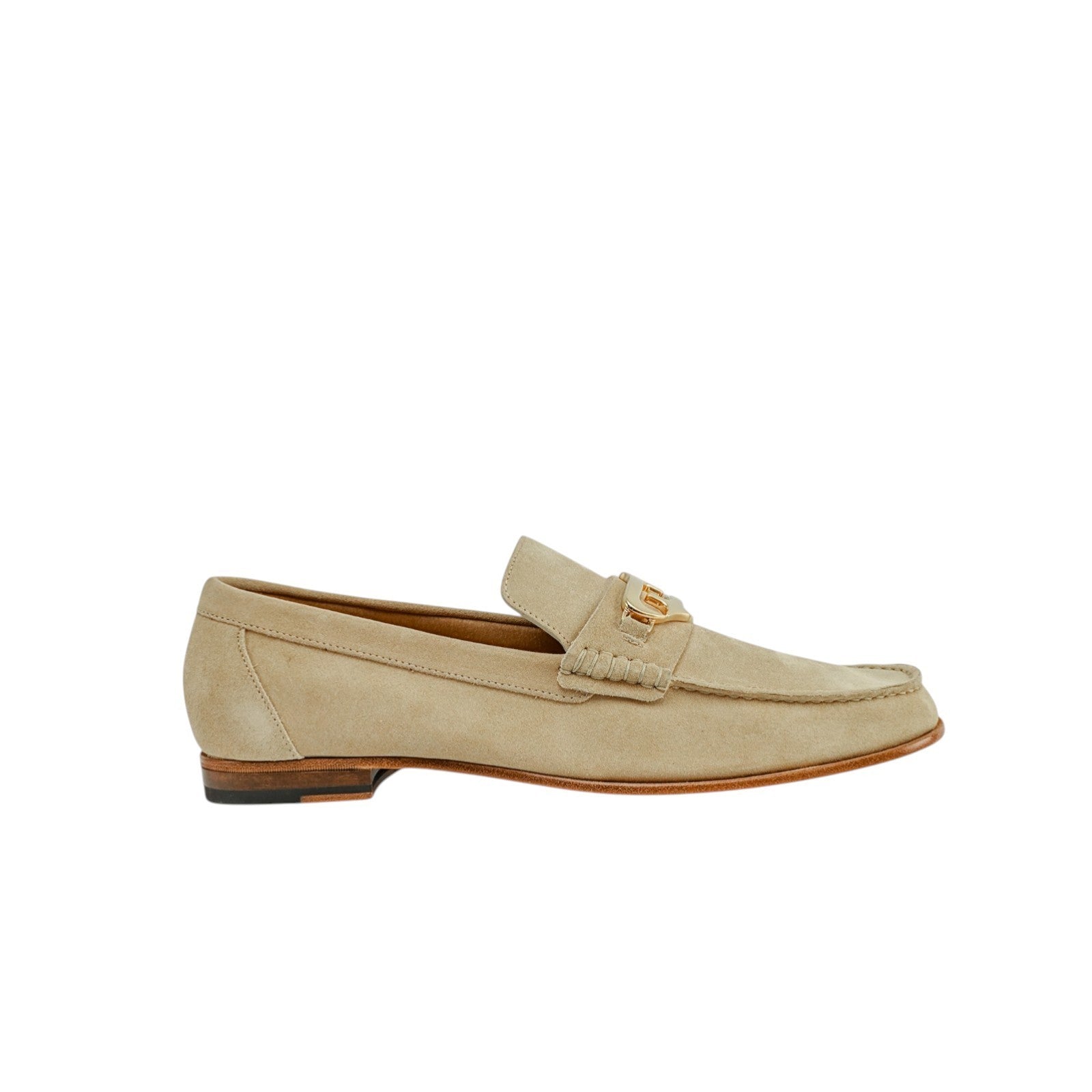 1200$ TESTONI "Bracciano" Unlined Loafer Suede Calf Wheat 10 UK / 11 US / 44 IT