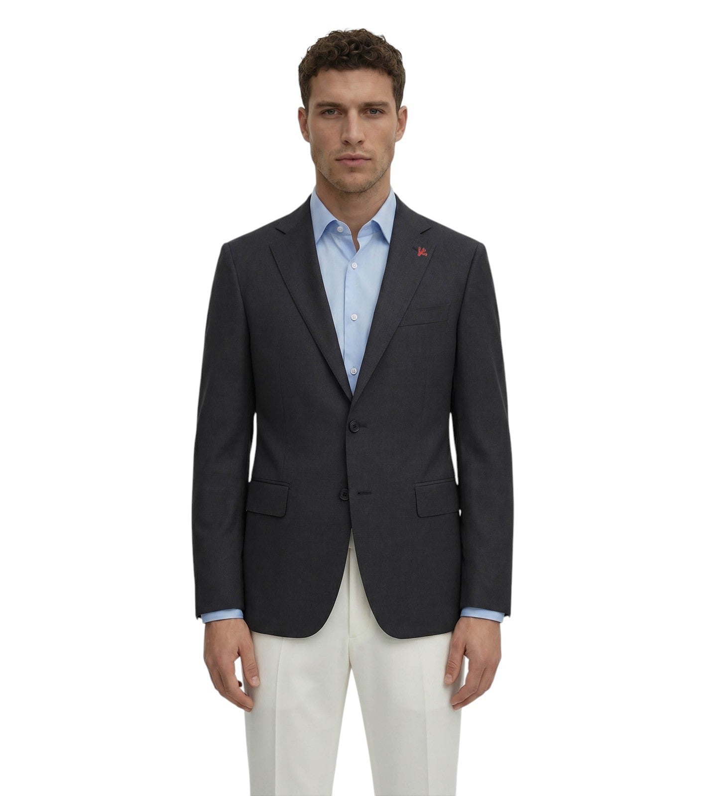 $6100 ISAIA NAPOLI Dark Gray Sport Coat Fine Wool Super  38 US / 48 EU 7R