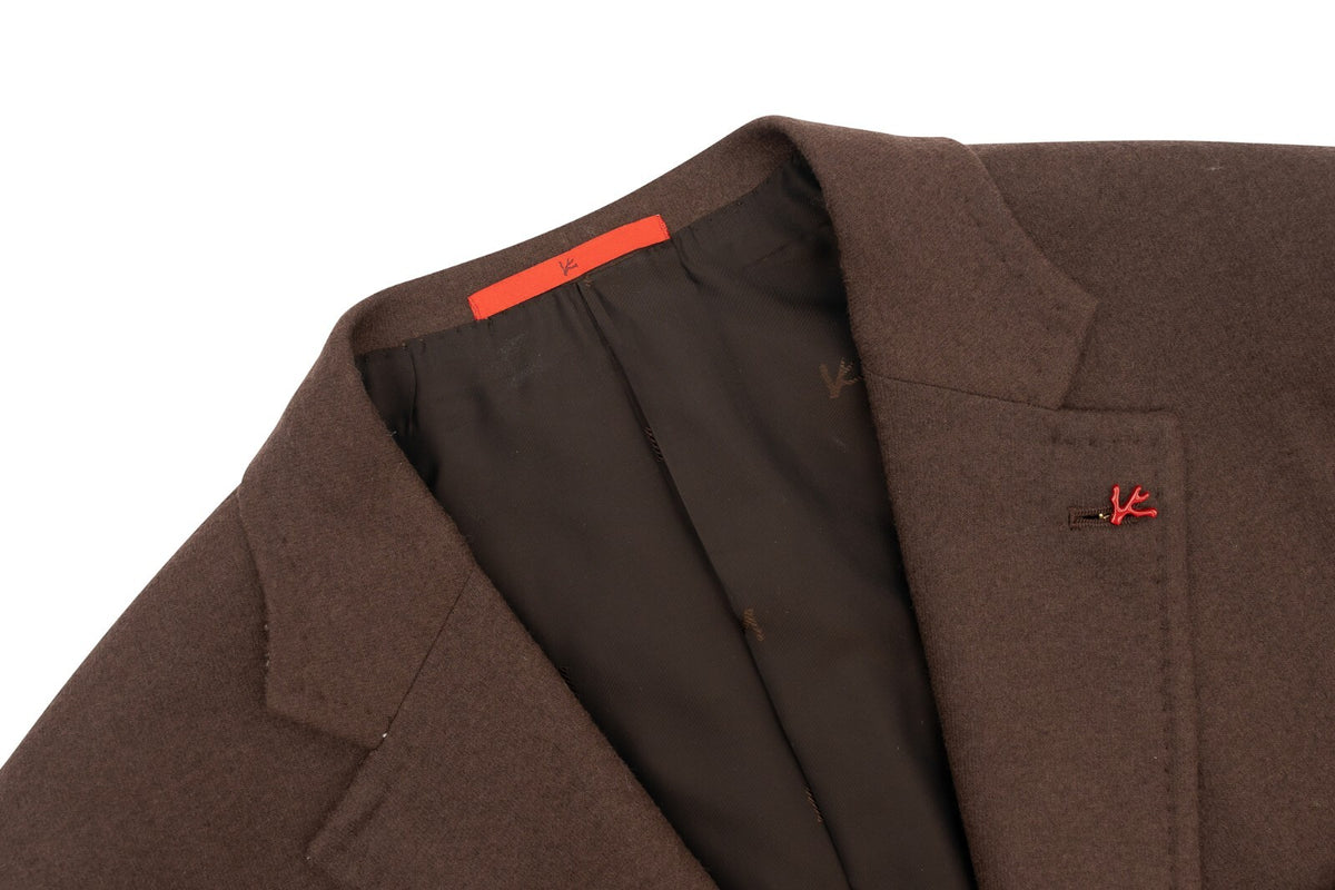 $6500 ISAIA NAPOLI "Comfort Project" Brown Hand-Sewn Suit Wool & Cashmere