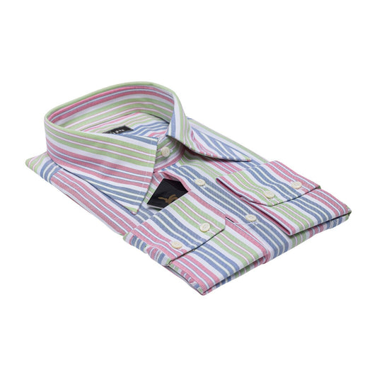 690$ ITALIAN LUXURY GERLIN Shirt Striped Cotton 16 - 41 4A BIJAN