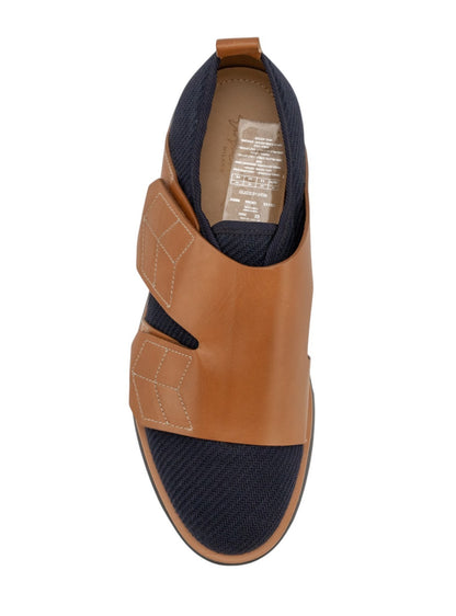 1120$ GIORGIO ARMANI Shoes Sneakers Blue Brown Canvas Leather 10 UK  11 US 44 IT