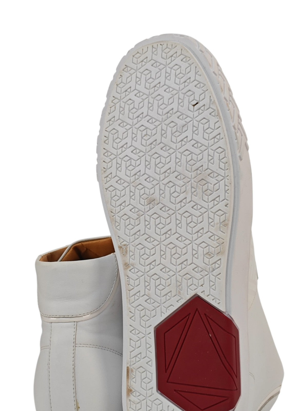 1100$ TESTONI Ravenna High Top Sneaker Nappa Leather 8 UK / 9  US / 42 IT