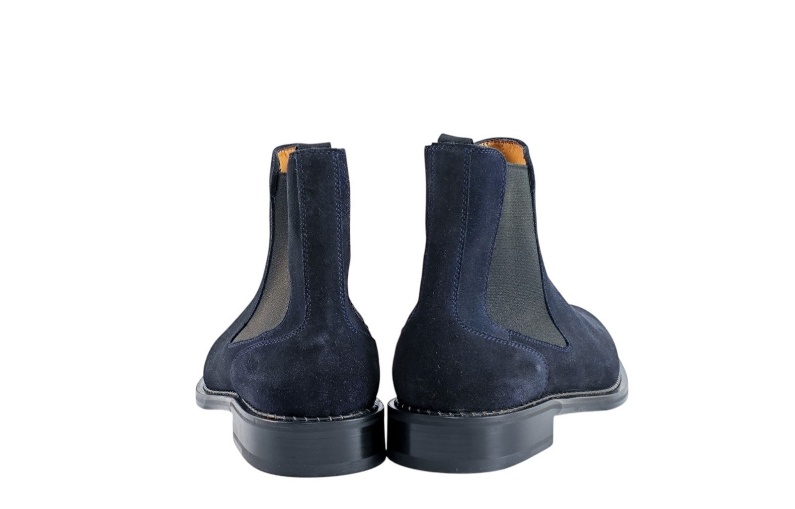 1450$ TESTONI Venezia Blue Chelsea Boot English Suede Calf  8 UK / 9 US / 42 IT