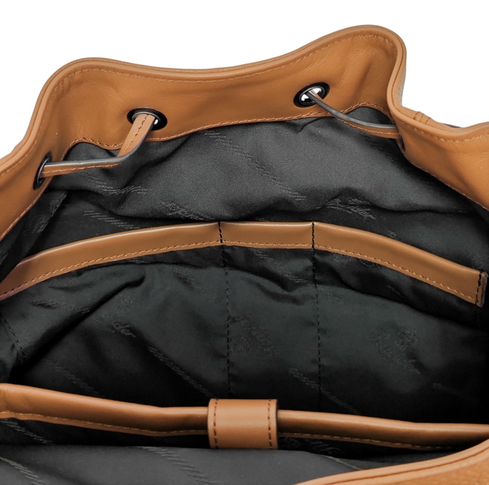 1980$ PINEIDER FIRENZE Brown Grain Calf Multiple Backpack Travel Weekender