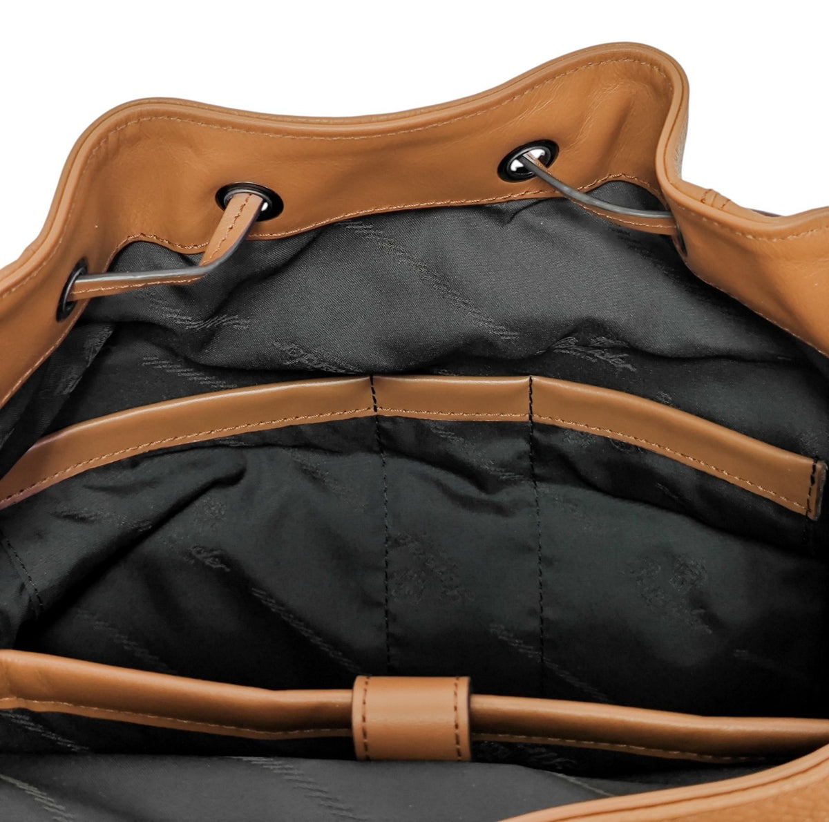 1980$ PINEIDER FIRENZE Brown Grain Calf Multiple Backpack Travel Weekender