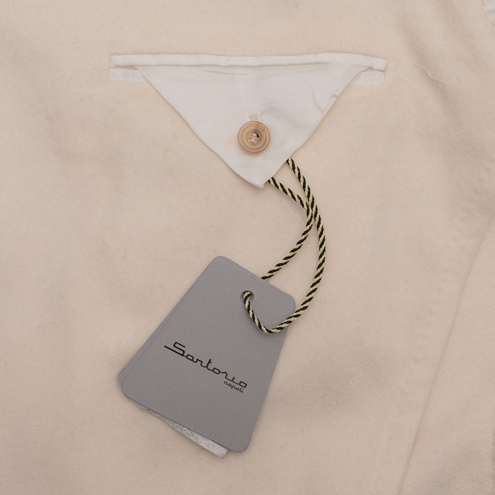 3200$ SARTORIO KITON NAPOLI Ivory Jacket Sport Coat Cashmere 36 US  / 46 EU