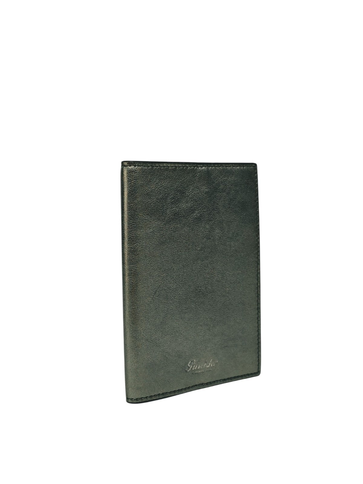 220$ PINEIDER FIRENZE 1774 "Metro Smooth" Passport Holder Calf Laminated Silver