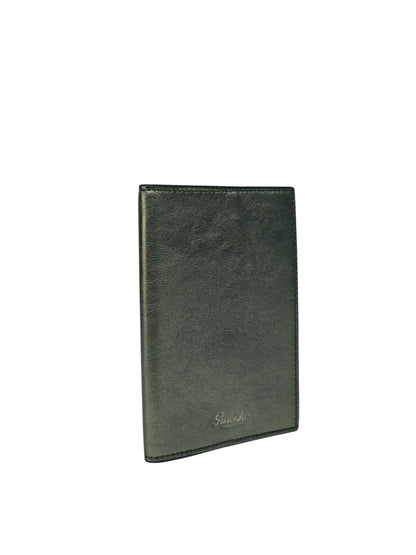 220$ PINEIDER FIRENZE 1774 "Metro Smooth" Passport Holder Calf Laminated Silver