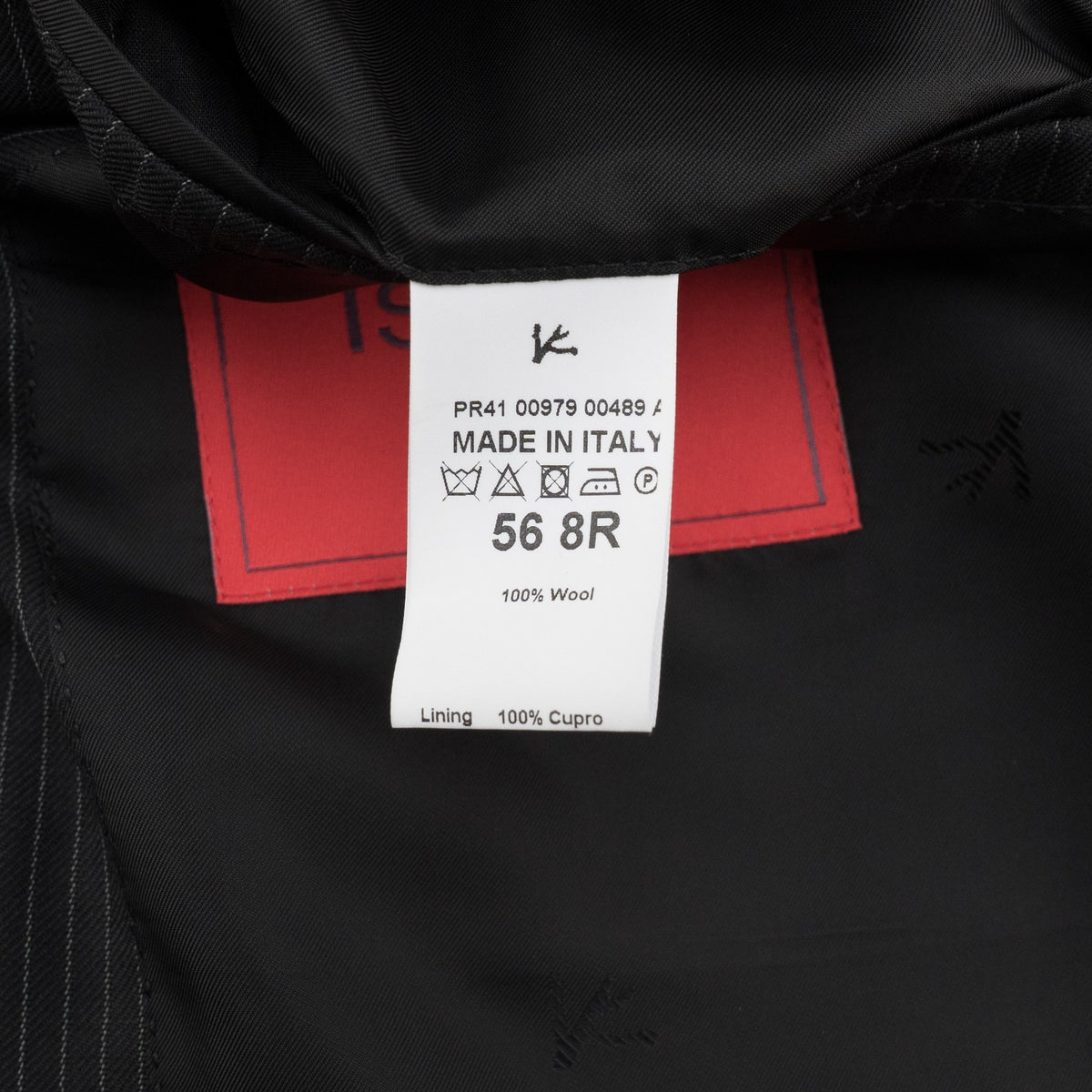 $6600 ISAIA NAPOLI "Marechiaro" Black Suit Fine Wool 4 Season 46 US / 56 EU 8R
