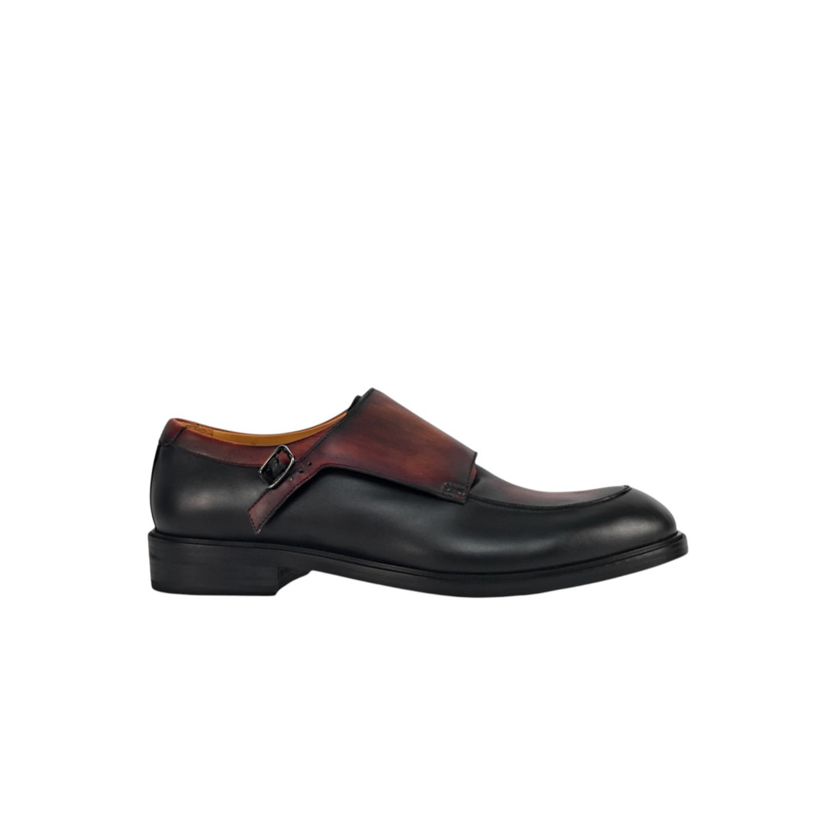 1350$ TESTONI Bolognese Goodyear Monk Shoes Black Calf 10 UK / 11 US / 44 IT