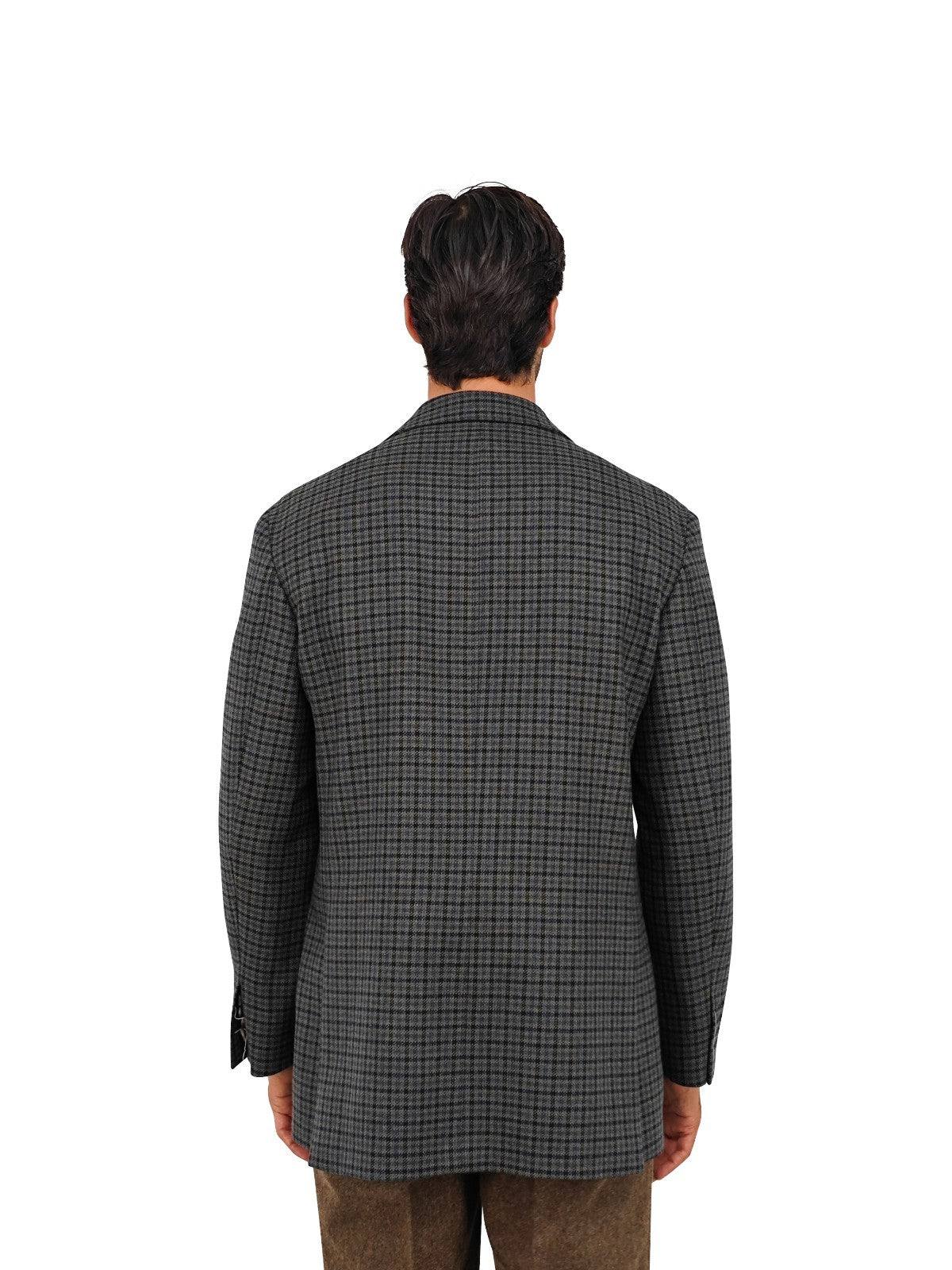 $1670 RUBINACCI NAPOLI Green Blue Checks Jacket Sport Coat Wool 44 US / 54 EU