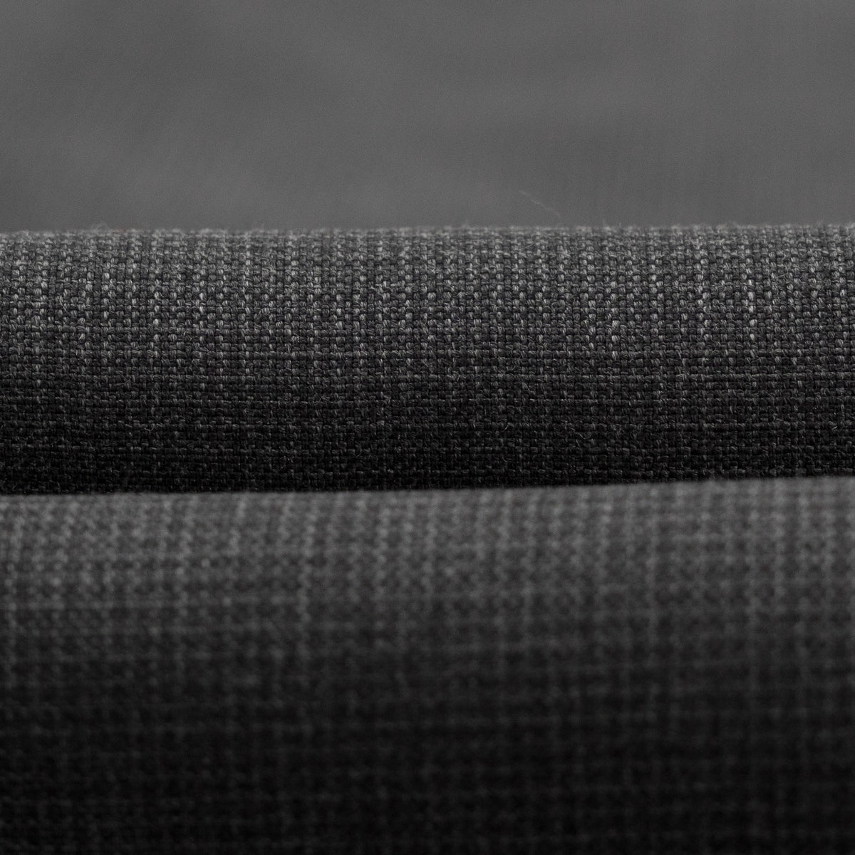 $6550 ISAIA NAPOLI "Capri" Charcoal Gray Suit Hand-Sewn Fine Wool Micro Checks