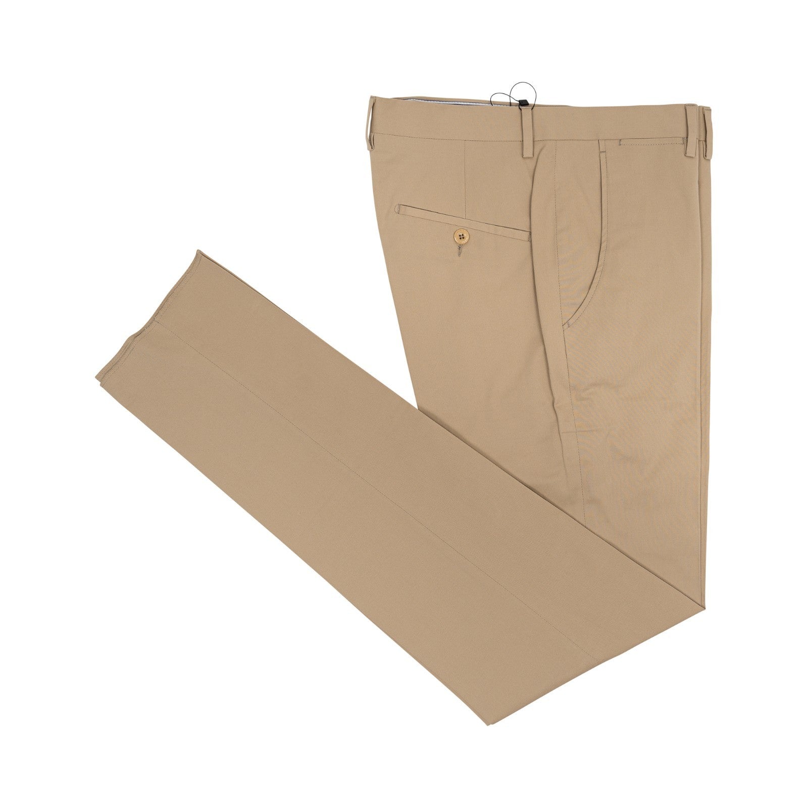 550$ RUBINACCI NAPOLI " Luca" Beige Cotton Chino Trouser Pant Made in Napoli