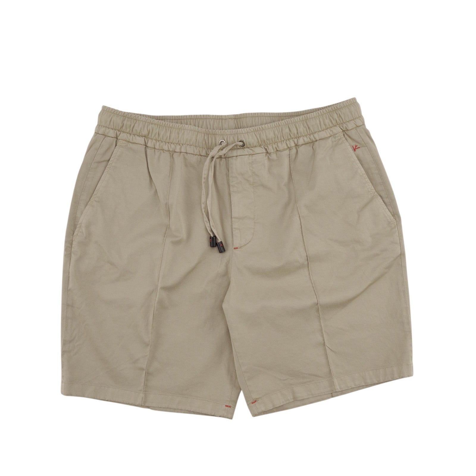 850$ ISAIA NAPOLI Beige Sand Drawstring Short Pant Cotton 40 US / 56 EU