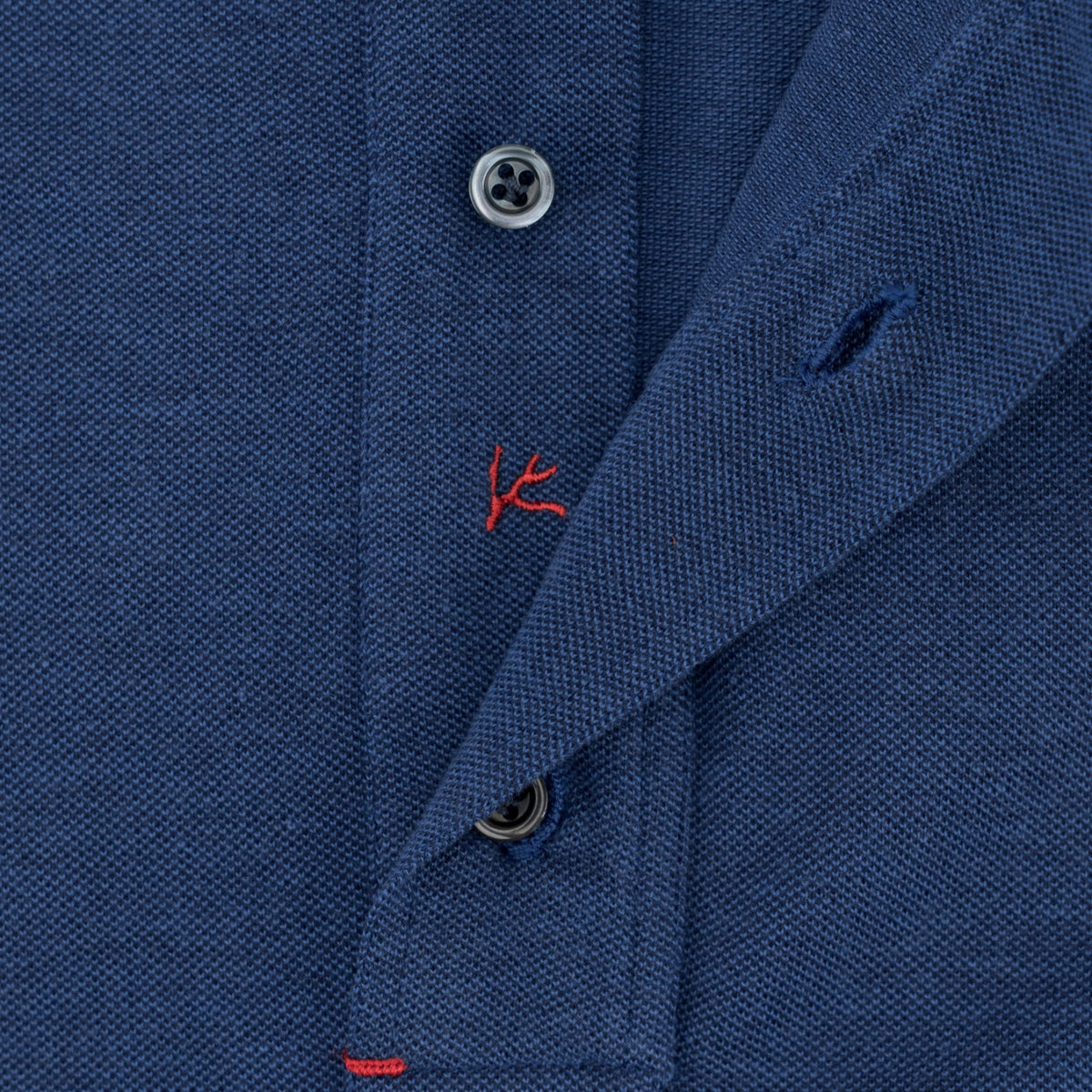 575$ ISAIA NAPOLI Blue Navy Polo Short Sleeve Cotton Size XL - Made in Italy