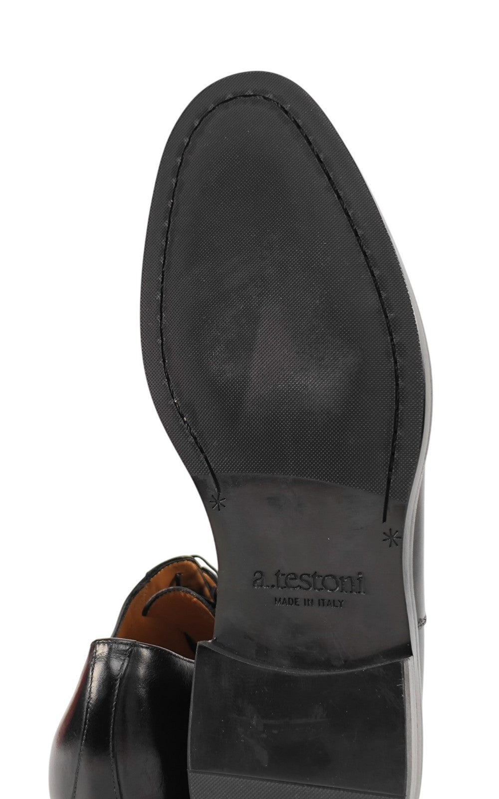 1200$ TESTONI Oxford Shoes Black Lux Calf 8 UK  /  9 US / 42 IT