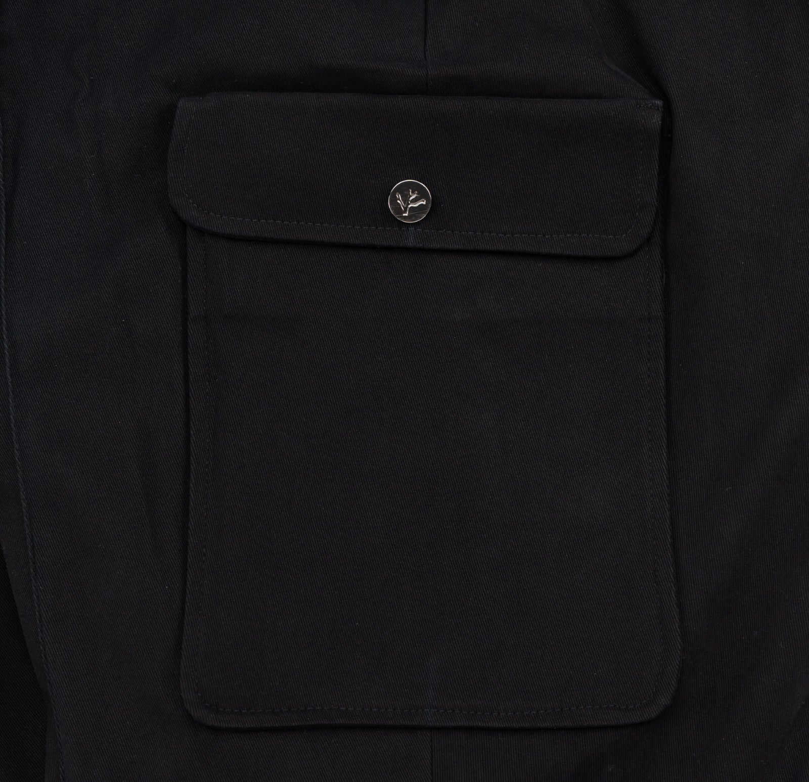 1050$ ISAIA Dark Blue Cargo Drawstring Pant Gabardine Cotton Relaxed Tapered Fit