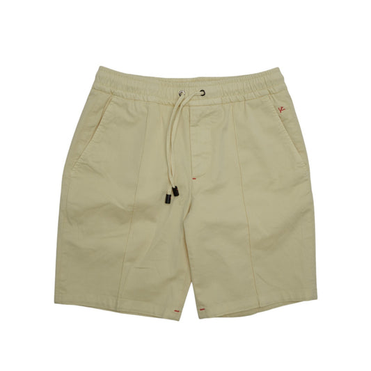 840$ ISAIA "Comfort" Yellow Drawstring Short Pant Cotton Stretch 30 US / 46 EU