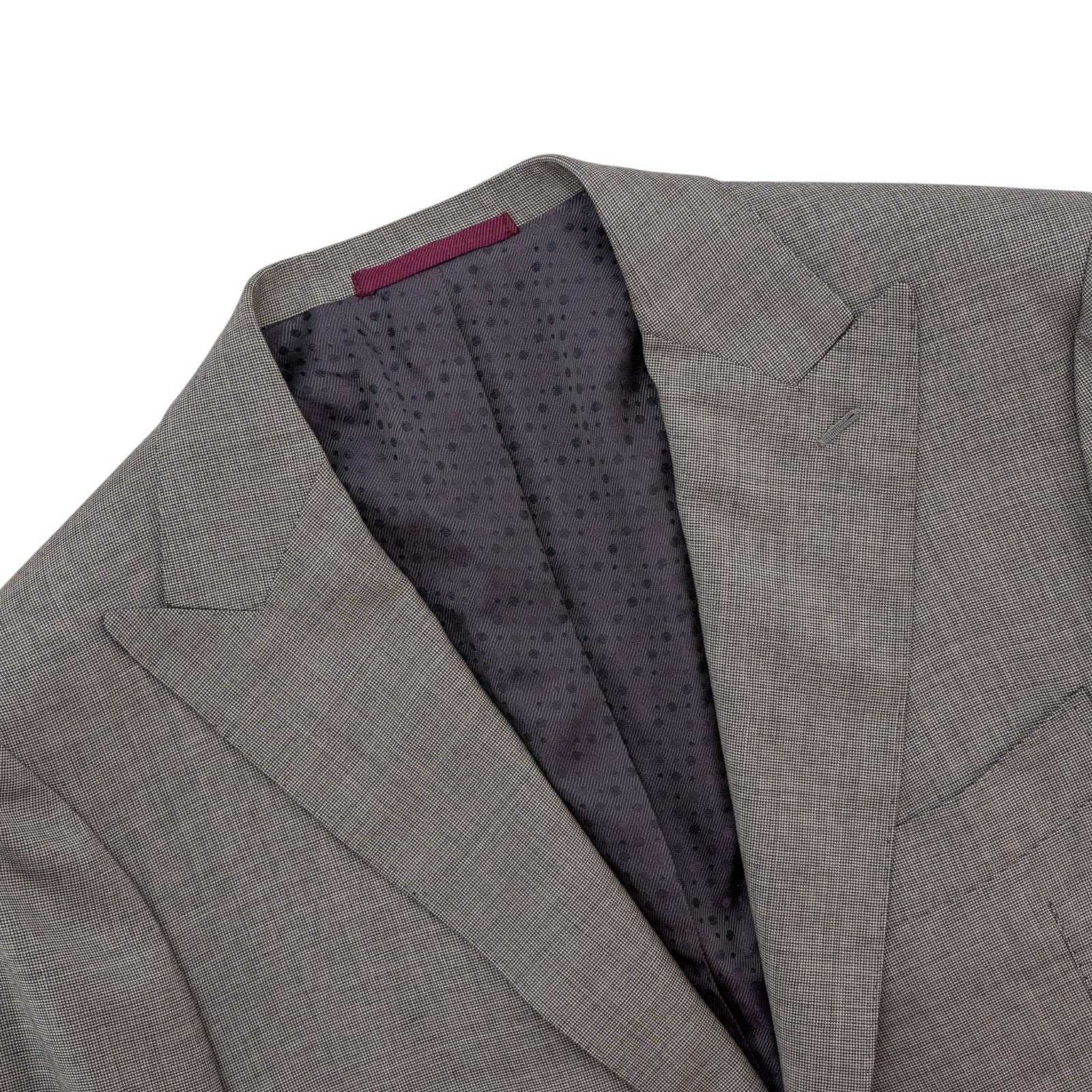 $2700 SARTORIA PARTENOPEA Total Hand-Sewn Suit Wool 140's Gray Houndstooth
