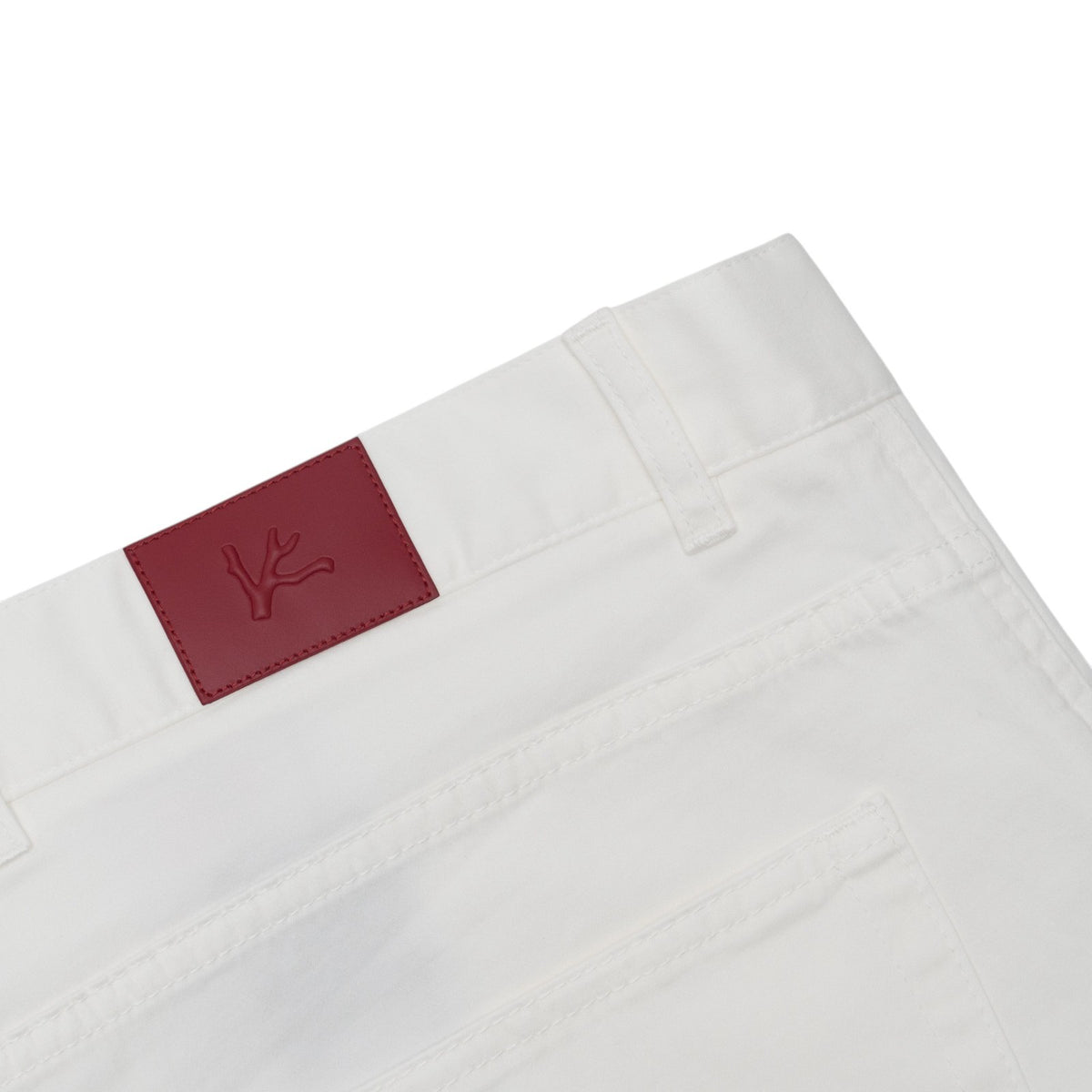 925$ ISAIA NAPOLI "SpaccaNapoli" White Pant Cotton Cashmere 38 US  / 54 EU R