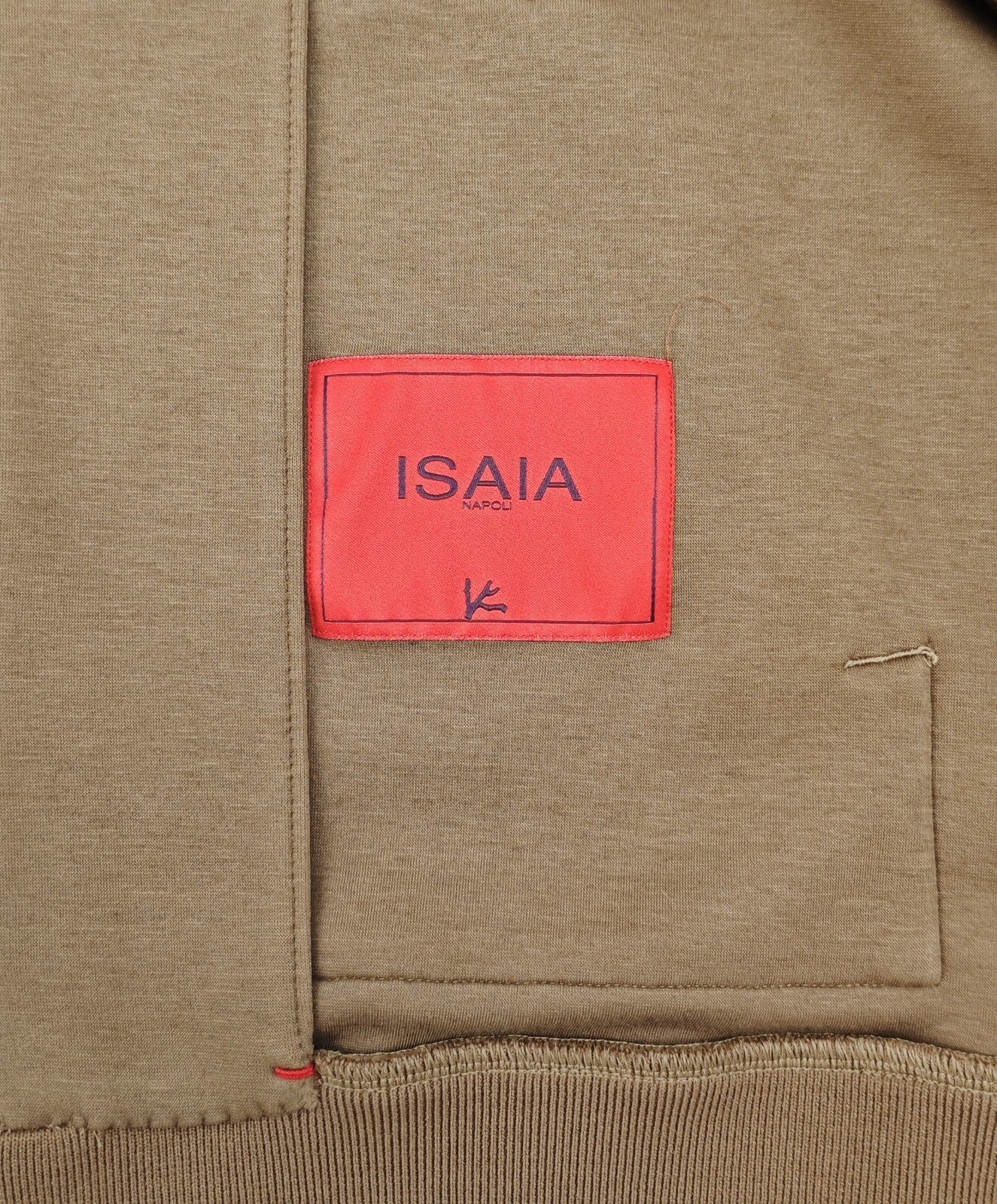 $3450 ISAIA NAPOLI Beige Tracksuit Jogging Jersey Cotton - Cashmere Size L