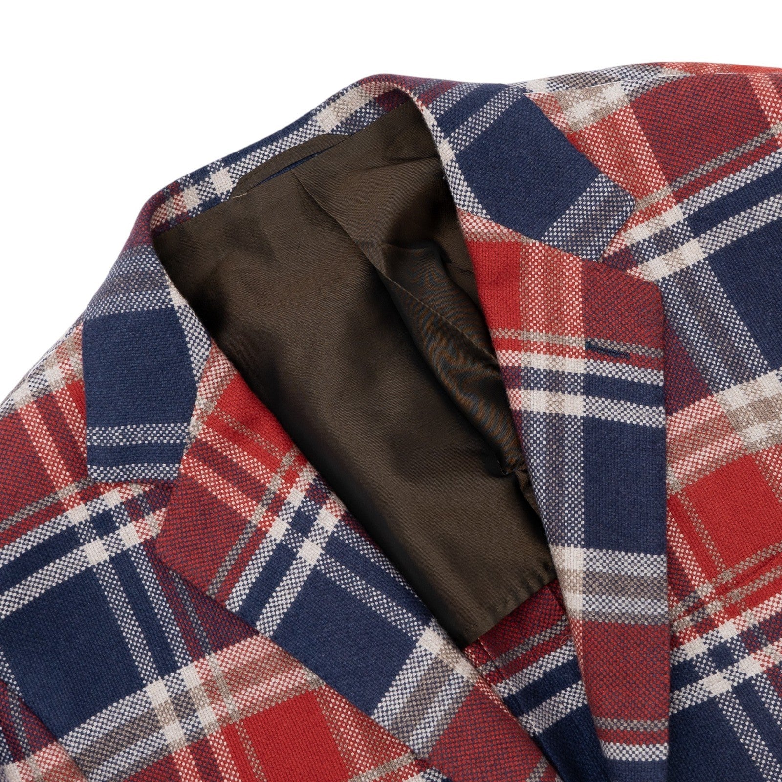 2500$ SARTORIO KITON Checks Jacket Sport Coat Cashmere Silk 40 US / 50 EU - 9R