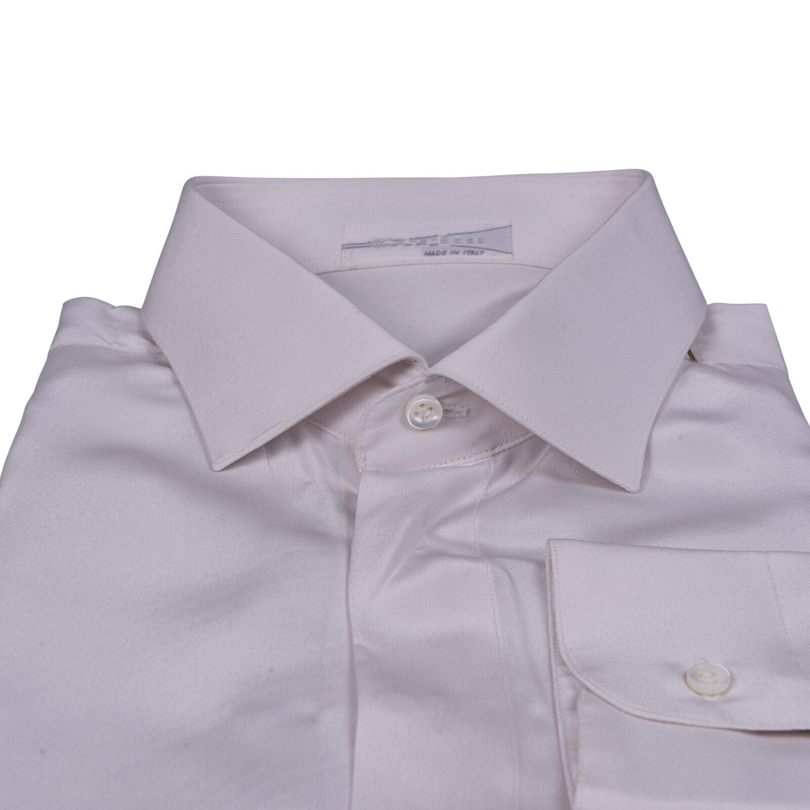 1400$ ITALIAN LUXURY GERLIN Ivory Shirt 100% Silk Crepè 16.5-42  BIJAN