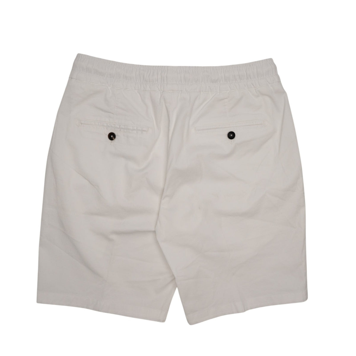 850$ ISAIA White Drawstring Short Pant Cotton Comfort Project 30 US / 46 EU