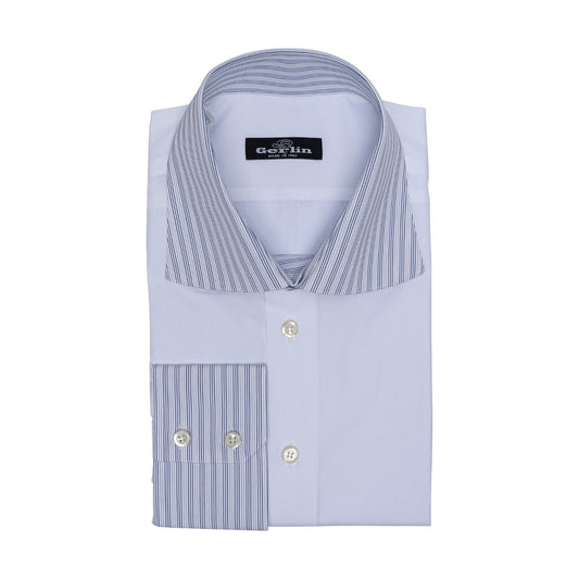 690$ ITALIAN LUXURY GERLIN Shirt White Fine Cotton 1I ZILLI
