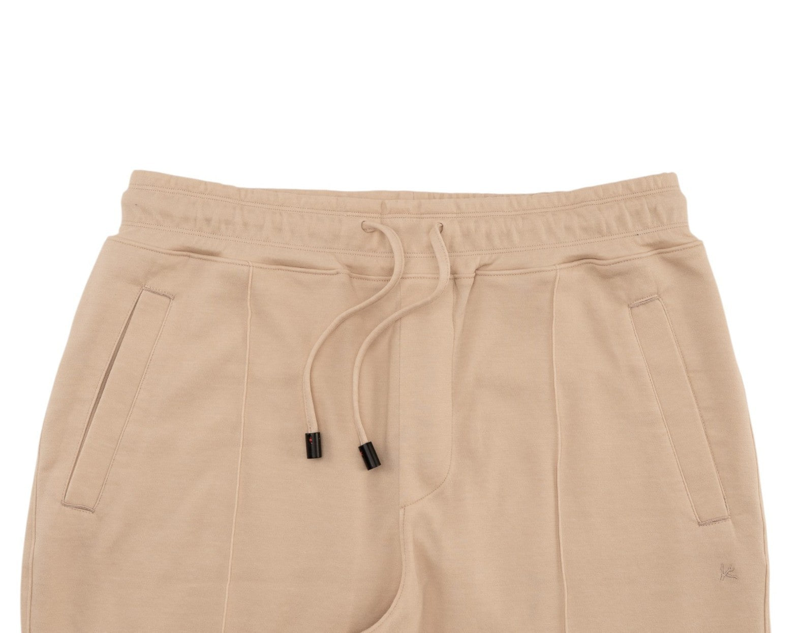 1100$ ISAIA NAPOLI Sand Drawstring Track Pant Stretch Jersey Cotton Size L