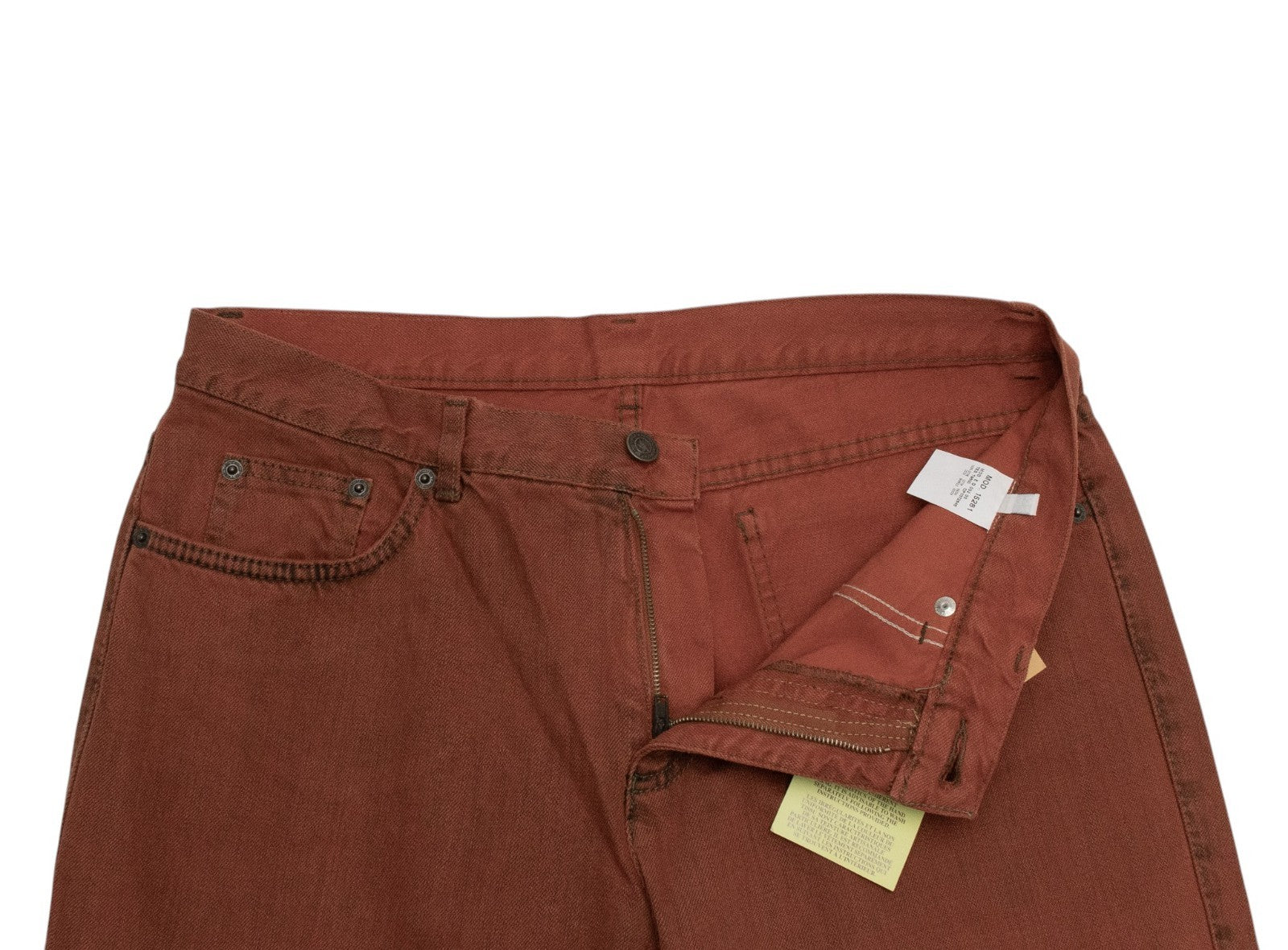 850$ ETRO MILANO Washed Terracotta Denim Cotton Jeans Pant Bootcut 32 US / 48 EU