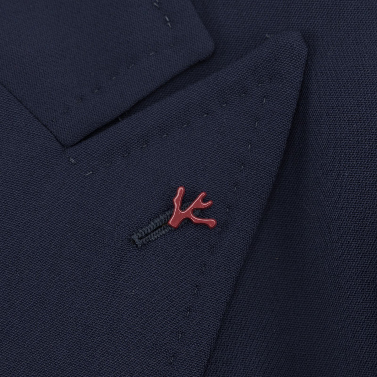 7100$ ISAIA "Portofino" Blue Navy Double Breasted Overcoat Coat Wool 38 US 48 IT