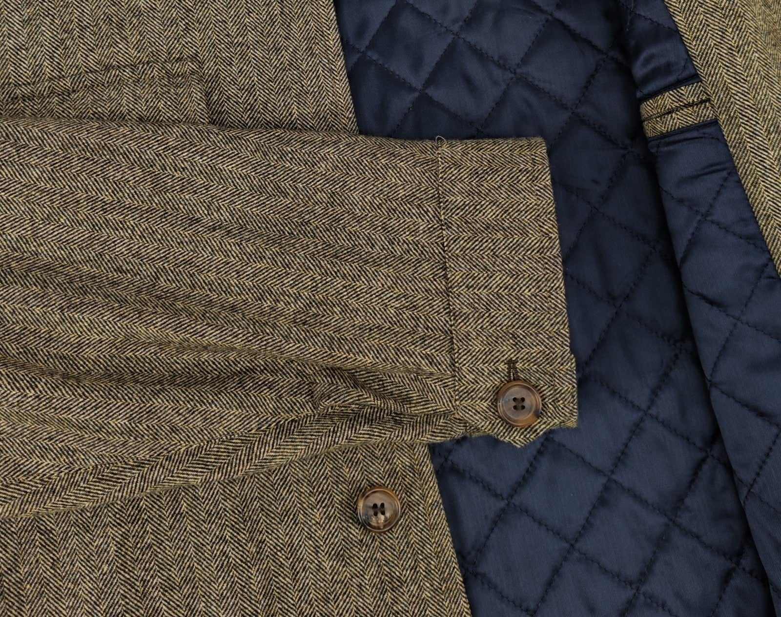 BEL Y CIA Barcelona Wool Field Jacket  Herringbone Brown  42 US / 52 IT